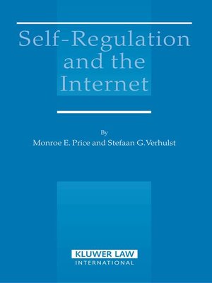 cover image of Self-Regulation and the Internet